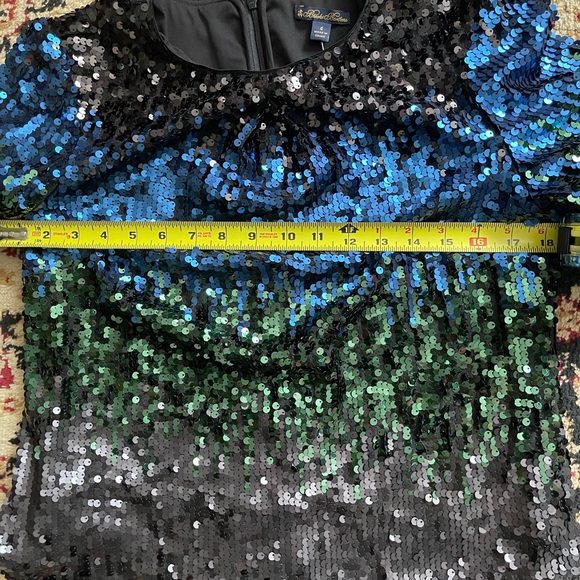 Brooks Brothers 🧚‍♂️NWTs🧚‍♂️ Ombré Sequin Shift Dress - Picture 11 of 13